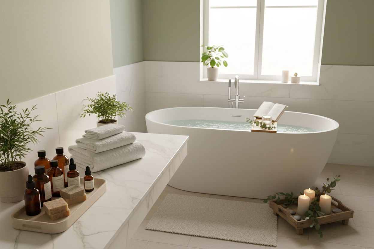 How to Organize Your Bathroom into a Home Spa Sanctuary