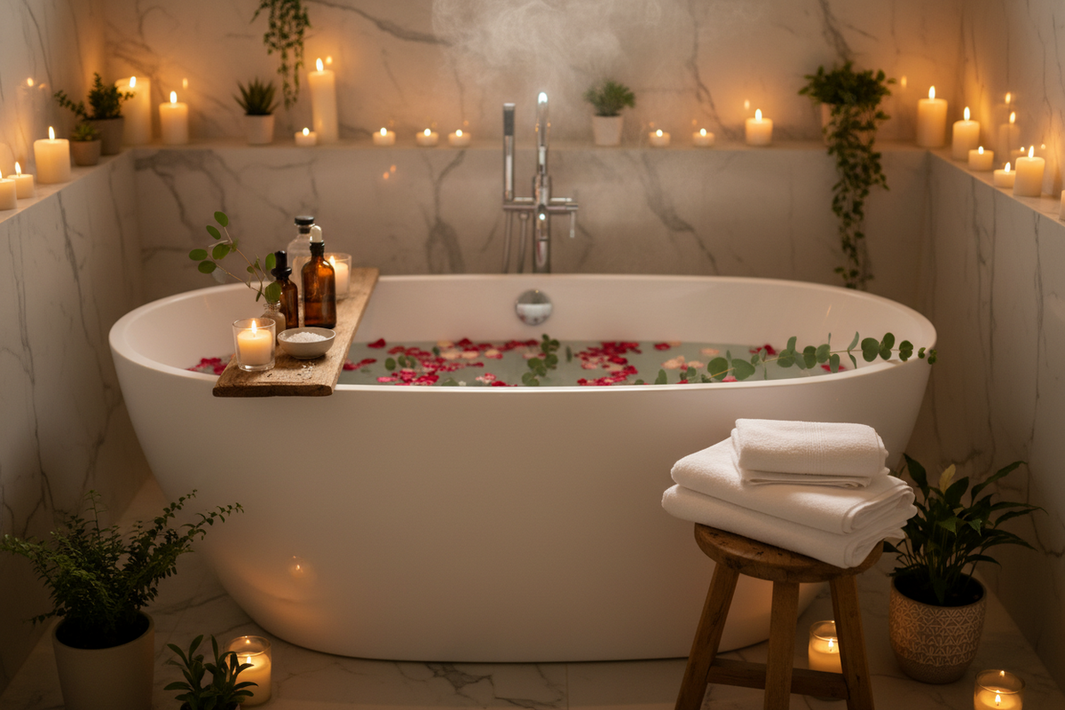 How to Turn Your Bathroom Into a Home Spa