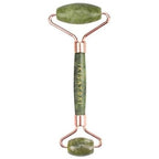 Green Jade Natural Stone Curved Facial Roller & Guasha Set - Image 3