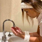 3 Piece - Original USA Spa Headband and Wrist Washband Face Wash Set - Reusable - Image 3