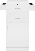 Modern Styling Station for Hair Stylist, Wooden Hair Salon Station Storage - Image 4