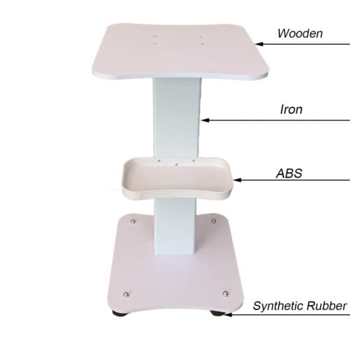 Beauty Trolley Professional Salon Spa Pedestal Rolling Cart Wheel Stand Storage - Image 3