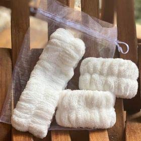 3 Piece - Original USA Spa Headband and Wrist Washband Face Wash Set - Reusable - Image 2