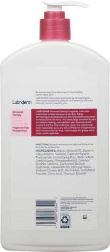 Lubriderm Advanced Therapy Fragrance-Free Moisturizing Hand & Body Lotion + - Image 3