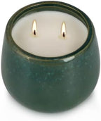 1 Pack Soy Wax Green Ceramic 2-Wick Outdoor Citronella Candles– Long Burning by ECLHTLNY