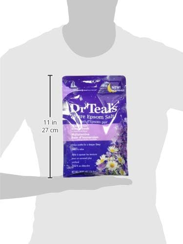 Dr Teal's Epsom Salt Soak, Lavender & Chamomile, 3 lbs | Pack of 2 | Sleep - Image 14