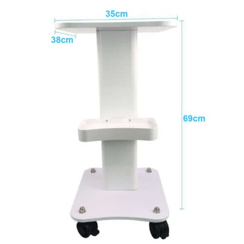 Beauty Trolley Professional Salon Spa Pedestal Rolling Cart Wheel Stand Storage - Image 2