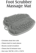 ZENVY Foot Silicone Foot Scrubber Massage Mat Set - Image 3