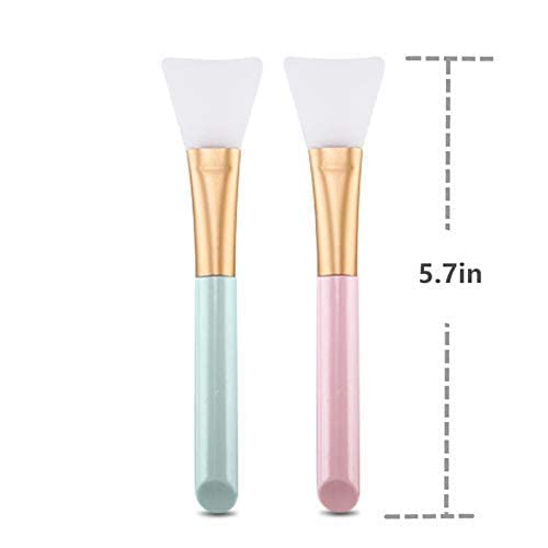 2 PCS Face Mask Beauty Tool Soft Silicone Facial Mud Mask, Brush Hairless Body - Image 5