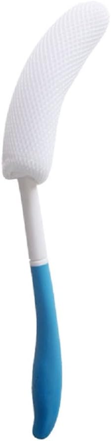 Body Back Bath Brush, Curve Long Handle Mesh Bag Sponge, Replaceable Scrubbing - Image 2