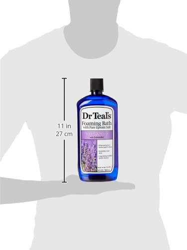 Dr Teal's Foaming Bath with Pure Epsom Salt, Soothe & Sleep with Lavender - Image 10