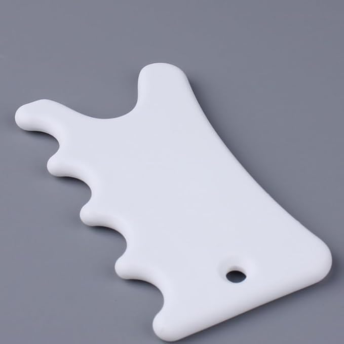 Healifty Gua Sha Board Scraping Massage Tool Ceramic Guasha Facial Board Plates - Image 4