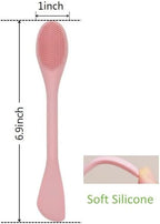 Silicone Cleansing Brush 2pcs, Mask Applicator and Skincare - Image 4