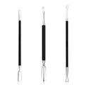 Cuticle Pusher Stainless Steel Triangle Nail Poly Gel Polish Remover Deeply by opove