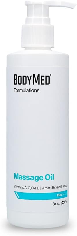BodyMed Formulations Massage Oil, 8 oz. – Fragrance-Free, All-Natural Oil by BodyMed