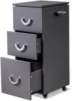 OmySalon Salon Cart with Wheels, 3-Tier Rolling Hair Styling Station - Image 7