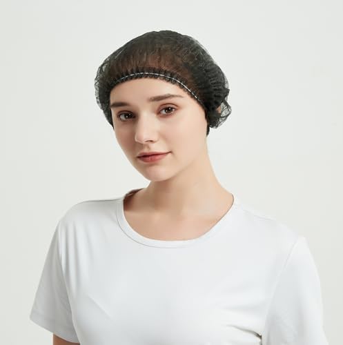 Disposable Bouffant Caps 21 Inch Non Woven Hair Net Elastic Head Cover - Image 5