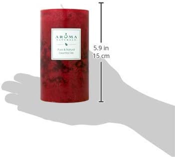 Aroma Naturals Holiday Orange, Clove and Cinnamon Essential Oil Scented Pillar - Image 5