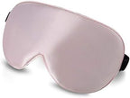 Alaska Bear Natural Silk Sleep Eye Mask Pink, Back Black - Image 2