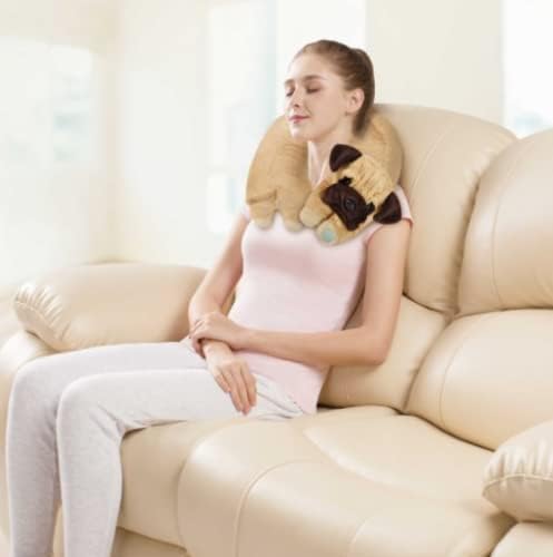 BCL Health Vibrating Massage Plush Neck Massager Dog & Custom Storage Carrier - Image 3
