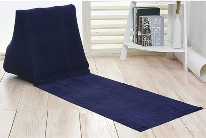 2X Inflatable Outdoor Sun Bath Beach Mat Pillows Flocking Beach Chairs - Image 3