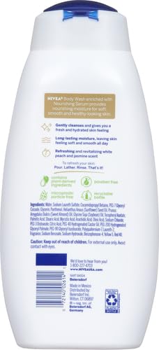 NIVEA Refreshing White Peach and Jasmine Body Wash - Image 3