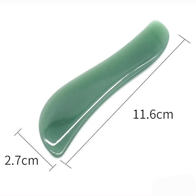 Gua Sha Facials Tools for Back Massage Tools Board Natural Jade Stone for SPA - Image 6