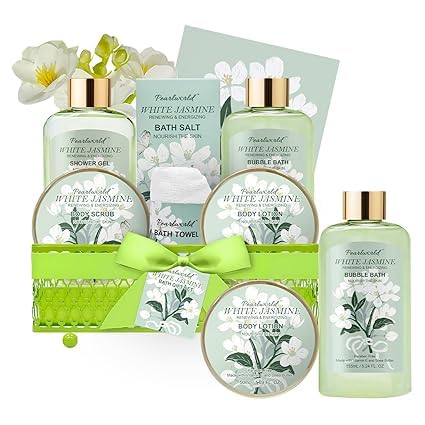 Bath Gift Baskets for Women, Self Care & Body Relaxing, Birthday Gift Basket by PEARLWORLD