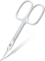 CGBE Cuticle Scissors Extra Fine Curved Blade, Super Slim Manicure Scissors by CGBE