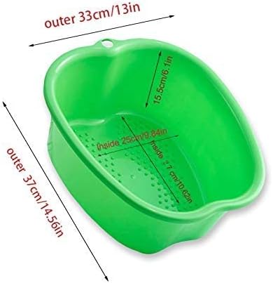AXLOFO® Foot Soaking Bath Basin, Large Plastic Foot Soaking Tub, Feet Massage - Image 2