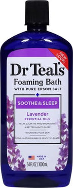 Dr Teal's Foaming Bath with Pure Epsom Salt, Soothe & Sleep with Lavender - Image 2