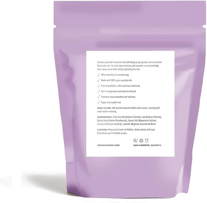 Edens Garden Relaxing Bath Salt Soak – Lavender Magnolia Blend - Image 2