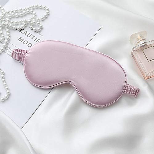 Silk Satin Sleeping Eye Mask, Light Purple Sleep Eye Mask Night Blindfold - Image 7