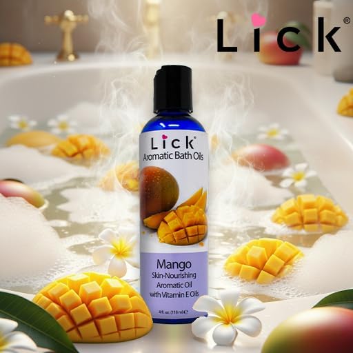 Lick Mango Scented Aromatic Bath Oil - Image 3