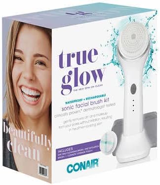 Conair True Glow Sonic Facial Brush Kit, Waterproof and Rechargeable - Image 7