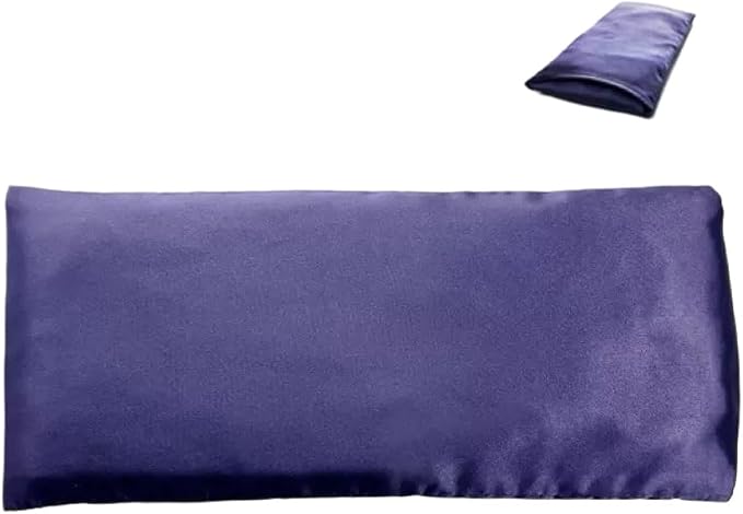 Flexseed Eye Pillow, Hot or Cold Weighted Satin Eye Mask, Microwaveable Moist - Image 5