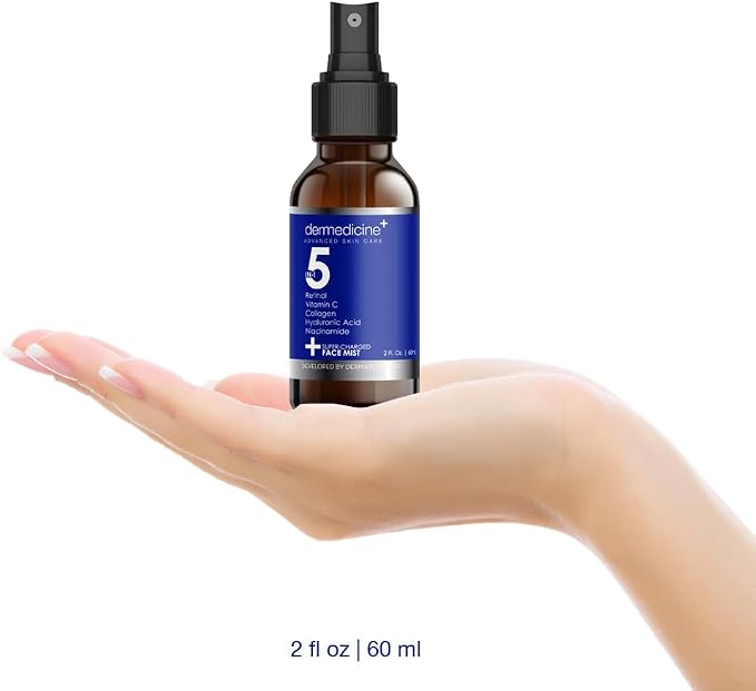 5 in 1 Super Charged Anti-Aging Face Mist w/Retinol, Vitamin C, Hyaluronic Acid - Image 4