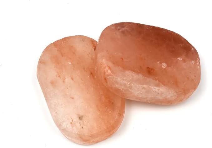 2 Pcs Himalayan Salte Stones Hot Massage Stones Set Warm Rocks Kit - Image 5
