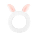 Cute White Rabbit Ears Headband Frog Eye Elastic to Wash Face by Jowmoy
