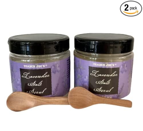 Trader Joe's Lavender Salt Scrub 2-Pack Bundled by Unknown