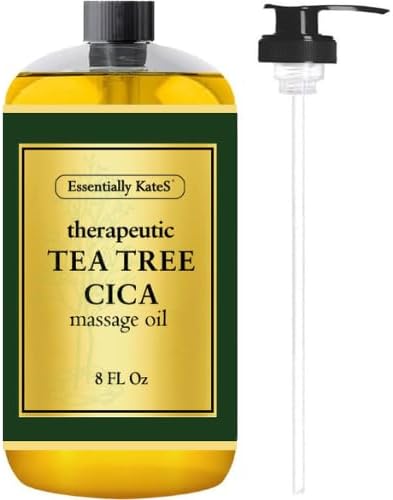 Essentially KateS Tea Tree Oil CICA Massage Oil 8 Fl Oz by EssentiallyKateS