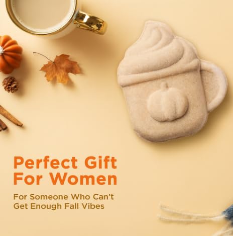 Pumpkin Spice Latte Bath Bomb for Women & Girls – Luxury Fall Bath Bombs - Image 5
