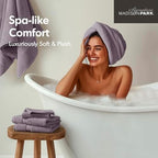Madison Park 800GSM Bathroom Towel Set of 8 100% Cotton Bath Towel Set - Image 5