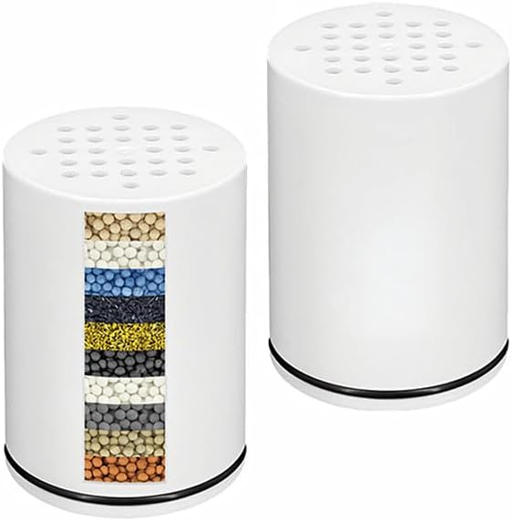 AWO 2 PACK Replacement Shower Filter Cartridge Compatible by AWOReplacementProjectorLamp
