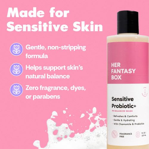 Her Fantasy Box | Sensitive Probiotic+ Gentle Cleanser – Fragrance-Free - Image 4
