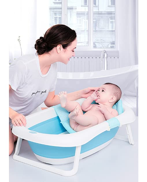 Breathable Mesh Newborn Baby Bath Mat Baby Tub Pillow Adjustable Non-Slip Bath - Image 3