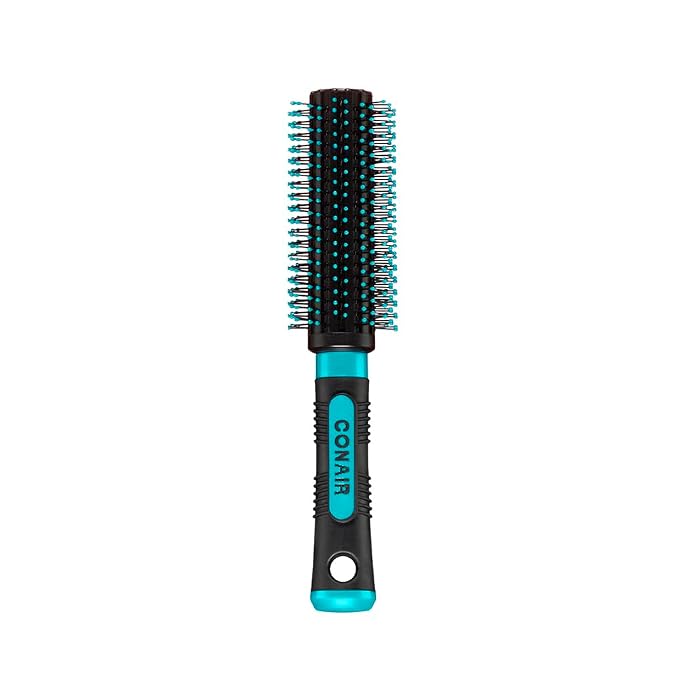 Conair Grip & Style Round Brush, Nylon Bristle Hair Brush by conair