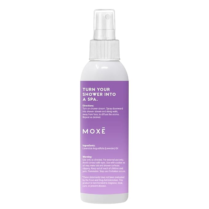 MOXE Lavender Oil Shower Mist, Spa Steam Spray, Certified Natural 100% - Image 8