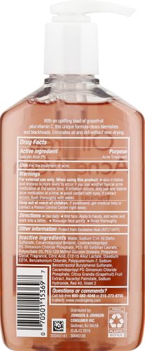 Neutrogena Oil-Free Acne Wash Pink Grapefruit Facial Cleanser - - Image 3