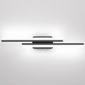 Ralbay 32" Black Bathroom Vanity Lights 36W Frosted Aluminum Modern LED Matte by RalbayLighting